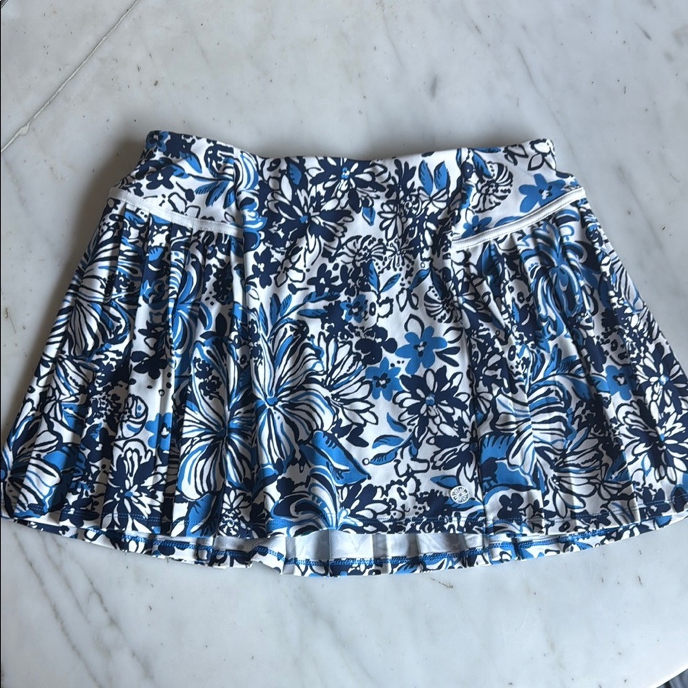 Lilly Pulitzer Bacio Skort Low Tide navy Pandarama